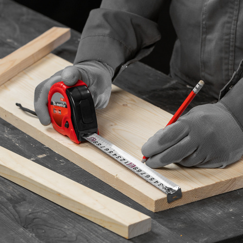 Рулетка Rubber,7,5 м х 25 мм,обрезиненный корпус Matrix по ценам производителя в Москве с доставкой по всей России