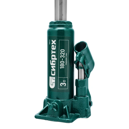 Домкрат гидравлический бутылочный, 3 т, 180-320 мм, в пласт. кейсе Сибртех по ценам производителя в Москве с доставкой по всей России