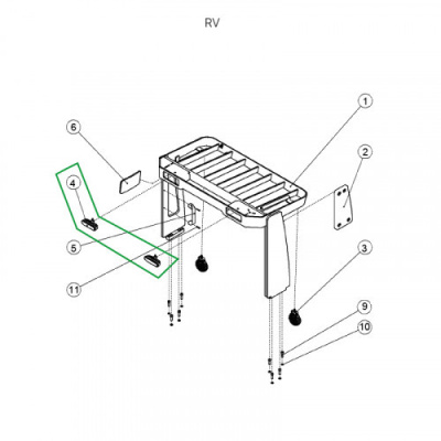 Фара головного света встроенная для ричтрака RV (24V) по ценам производителя в Москве с доставкой по всей России