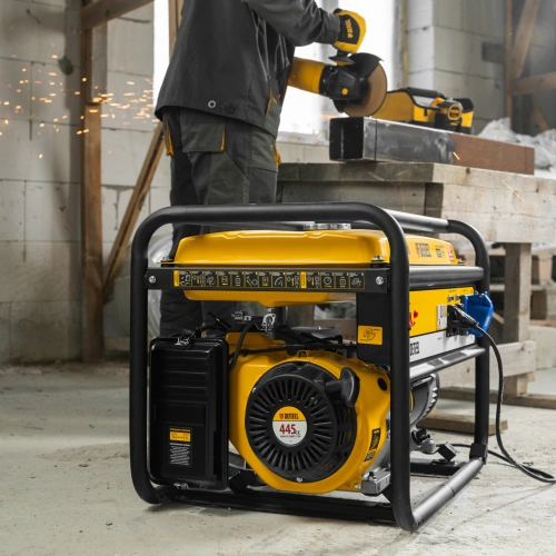 Генератор бензиновый GE 8900, 8.5 кВт, 220 В/50 Гц, 25 л, ручной старт Denzel по ценам производителя в Москве с доставкой по всей России