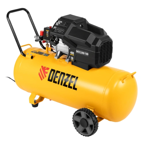 Компрессор воздушный DKV2200/100, Х-PRO 2.2 кВт, 400 л/мин, 100л Denzel по ценам производителя в Москве с доставкой по всей России