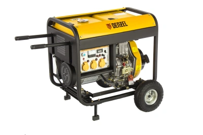 Генератор дизельный DD6300Е, 5.0 кВт, 220 В/50 Гц, 15 л, электростартер Denzel по ценам производителя в Москве с доставкой по всей России