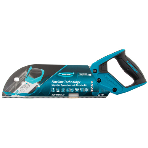 Пила для фанеры с запилом Piranha, 300 мм/12", 11-12 TPI, каленый зуб 3D, двухкомпонентная рукоятка Gross по ценам производителя в Москве с доставкой по всей России