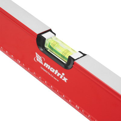 Уровень алюминиевый, фрезерованный, 3 глазка, рукоятки, 1500 мм Matrix по ценам производителя в Москве с доставкой по всей России