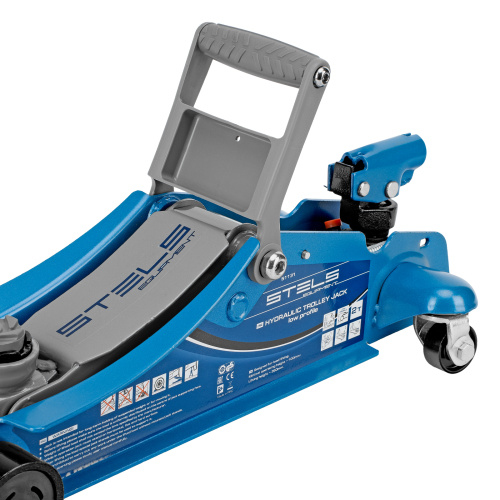 Домкрат гидравлический подкатной, поворотная рукоятка, 2 т, Low Profile, 100-350 мм Stels по ценам производителя в Москве с доставкой по всей России