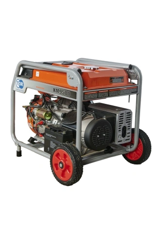 Генератор бензиновый 7,0 кВт 220В 27 л с электростартером и колесами TOR KM9500H по ценам производителя в Москве с доставкой по всей России
