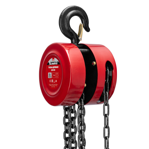 Таль цепная, 0.5 т, H подъема 2.5 м, расстояние между крюками 240 мм Matrix по ценам производителя в Москве с доставкой по всей России