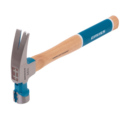 Молоток-гвоздодер, 680 г, угол 75, магнит, обрезиненная рукоятка AMERICAN HICKORY GROSS по ценам производителя в Москве с доставкой по всей России