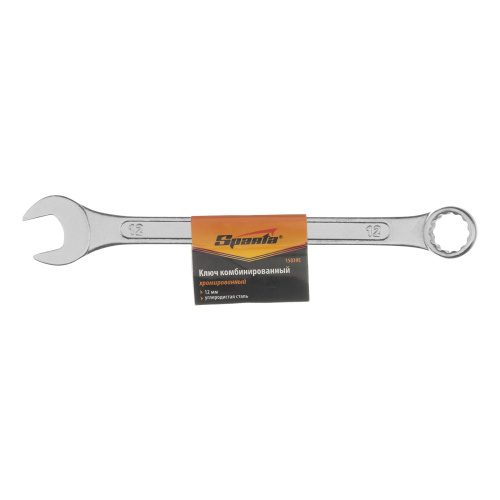 Ключ комбинированный, 12 мм, хромированный Sparta по ценам производителя в Москве с доставкой по всей России