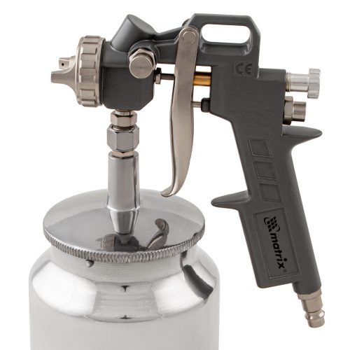 Набор пневмоинструмента, 5 предметов, быстросъемное соединение, краскораспылитель с нижним бачком Matrix по ценам производителя в Москве с доставкой по всей России