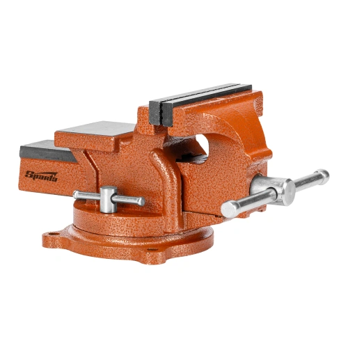 Тиски слесарные, 125 мм, поворотные, с наковальней Sparta по ценам производителя в Москве с доставкой по всей России