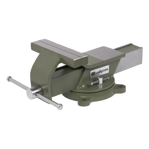 Тиски слесарные, 150 мм, стальные, поворотные Сибртех по ценам производителя в Москве с доставкой по всей России