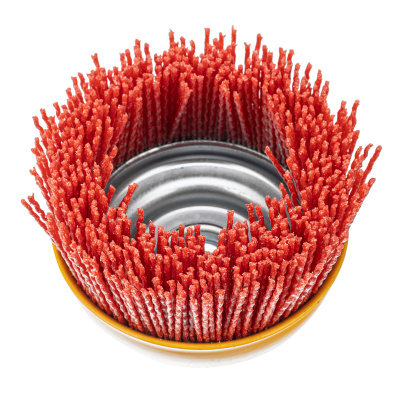 Щетка для УШМ, 100 мм, Чашка, нейлоновая щетина, М14 Denzel по ценам производителя в Москве с доставкой по всей России