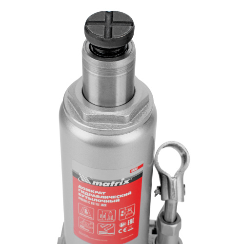 Домкрат гидравлический бутылочный, 8 т, h подъема 230-457 мм Matrix по ценам производителя в Москве с доставкой по всей России