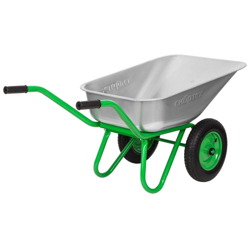 Тачка садово-строительная 2-х колесная, грузоподъемность 230 кг, объем 90 л Сибртех по ценам производителя в Москве с доставкой по всей России
