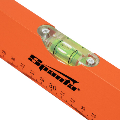 Уровень алюминиевый, 600 мм, 3 глазка, желтый, линейка Sparta по ценам производителя в Москве с доставкой по всей России