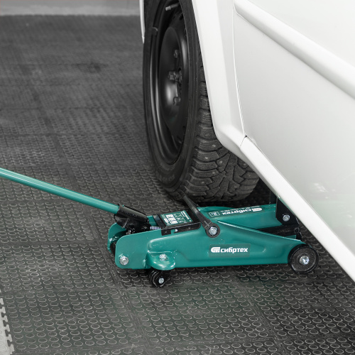 Домкрат гидравлический подкатной, 2 т, 127-330 мм Сибртех по ценам производителя в Москве с доставкой по всей России