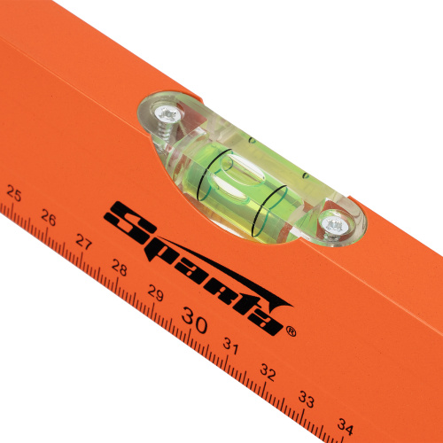 Уровень алюминиевый, 600 мм, 3 глазка, желтый, линейка Sparta по ценам производителя в Москве с доставкой по всей России