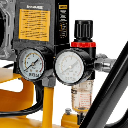 Компрессор безмасляный, малошумный DLS 3300/100, 3300 Вт,3x1100, 100 л, 570 л/мин ,блок управления Denzel по ценам производителя в Москве с доставкой по всей России