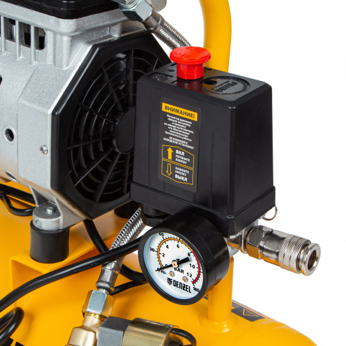 Компрессор DLS650/10 безмаслянный малошумный 650 Вт, 120 л/мин, ресивер 10 л Denzel по ценам производителя в Москве с доставкой по всей России