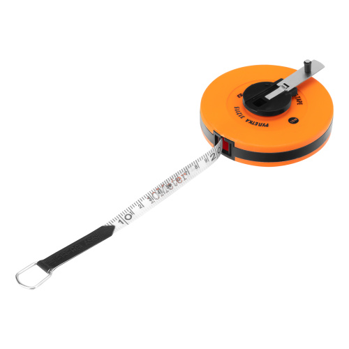 Рулетка геодезическая, 10 м х 12,5 мм, лента ПВХ, закрытый круглый корпус Sparta по ценам производителя в Москве с доставкой по всей России