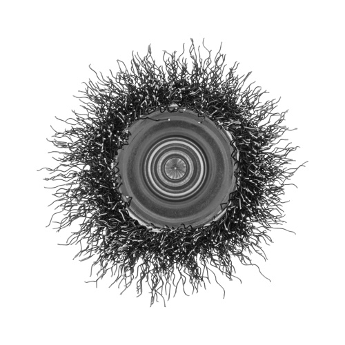 Щетка для дрели, 50 мм, Чашка, со шпилькой, нержавеющая витая проволока Denzel по ценам производителя в Москве с доставкой по всей России