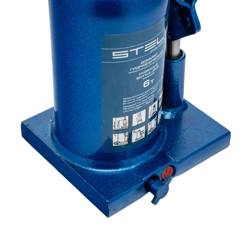 Домкрат гидравлический бутылочный телескопический, 6 т, H подъема 170-420 мм Stels по ценам производителя в Москве с доставкой по всей России