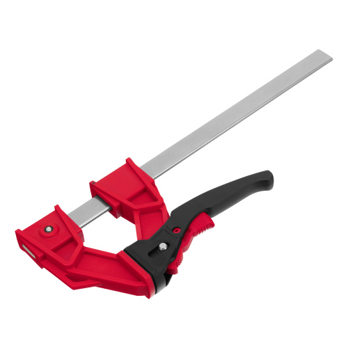 Струбцина реечная быстрозажимная, усиленная, пластиковый корпус рычажно-храповой механизм, 250 х 100 х 401 мм, штанга 5 х 22 мм Matrix по ценам производителя в Москве с доставкой по всей России