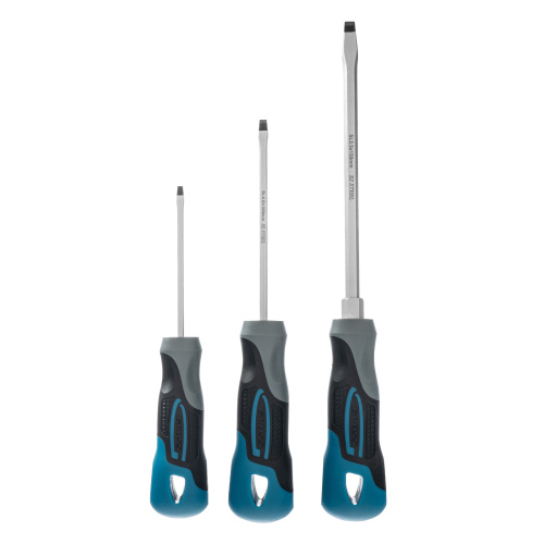 Набор отверток SL, 3 шт, S2, трехкомпонентная рукоятка Gross по ценам производителя в Москве с доставкой по всей России