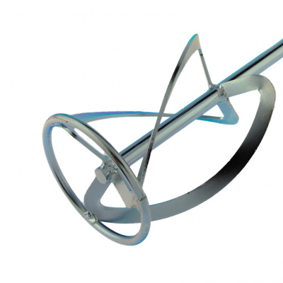 Насадка для миксера, для легких растворов, 120 х 590 мм, оцинкованная, хвостовик резьба М14 Сибртех по ценам производителя в Москве с доставкой по всей России