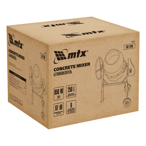 Бетоносмеситель СМ-250К, 250 л, мощность 850 Вт МТХ по ценам производителя в Москве с доставкой по всей России