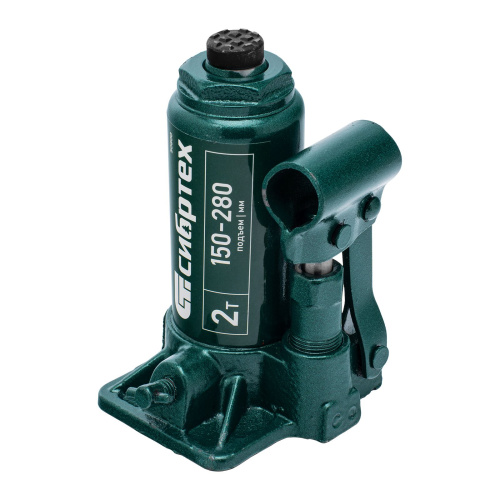 Домкрат гидравлический бутылочный, 2 т, 150-280 мм Сибртех по ценам производителя в Москве с доставкой по всей России