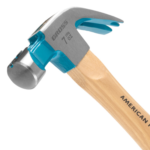 Молоток-гвоздодер, 200 г, угол 45, магнит, обрезиненная рукоятка American hickory GROSS по ценам производителя в Москве с доставкой по всей России