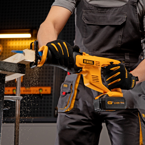 Пила сабельная аккумуляторная CRC-115, 18В Li-Ion Denzel по ценам производителя в Москве с доставкой по всей России