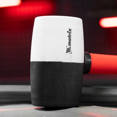 Киянка резиновая, 680 г, черно-белая резина, фибергласовая рукоятка Matrix по ценам производителя в Москве с доставкой по всей России