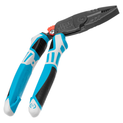 Плоскогубцы комбинированные с изогнутой головой, трехкомпонентные рукоятки, 200 мм Gross по ценам производителя в Москве с доставкой по всей России