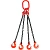 Строп цепной TOR 4СЦ г/п 31,5 т 6,0 м с самозакрывающимися крюками по ценам производителя в Москве с доставкой по всей России