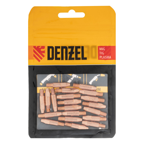 Токосъемный наконечник под проволоку 1,2 мм, М6х28, E-CU, 20 шт для MIG горелки тип 24 Denzel по ценам производителя в Москве с доставкой по всей России