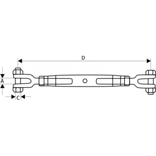 Талреп вилка - вилка DIN 1478, М45 по ценам производителя в Москве с доставкой по всей России