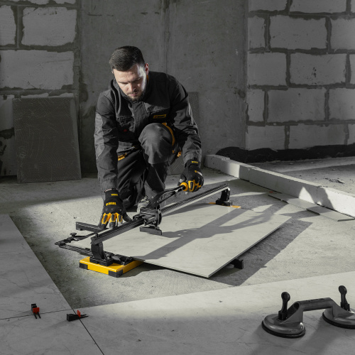 Плиткорез рельсовый 1000х16мм, каретка на подш., стальная станина, усил. рукоятка-пенал Denzel по ценам производителя в Москве с доставкой по всей России