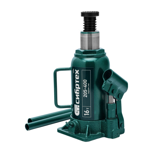 Домкрат гидравлический бутылочный, 16 т, 205-400 мм Сибртех по ценам производителя в Москве с доставкой по всей России