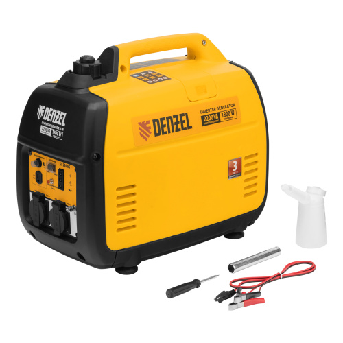 Генератор инверторный GT-2200iS, 2.2 кВт, 230 В, бак 4 л, закрытый корпус, ручной старт Denzel по ценам производителя в Москве с доставкой по всей России