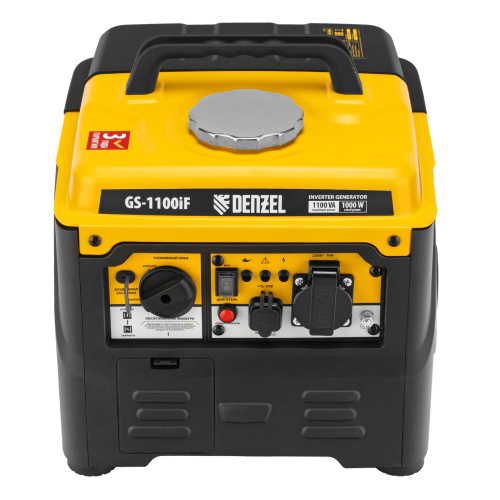 Генератор инверторный GS-1100iF, 1,1 кВт, 230 В, ручной старт DENZEL по ценам производителя в Москве с доставкой по всей России