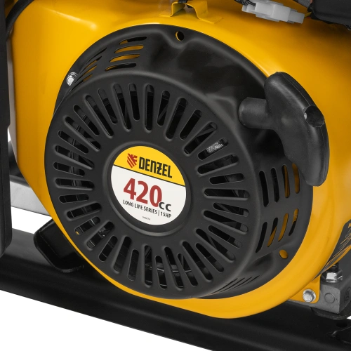 Генератор бензиновый PS 55 EA, 5.5 кВт, 230 В, 25 л, коннектор автоматики, электростартер Denzel по ценам производителя в Москве с доставкой по всей России