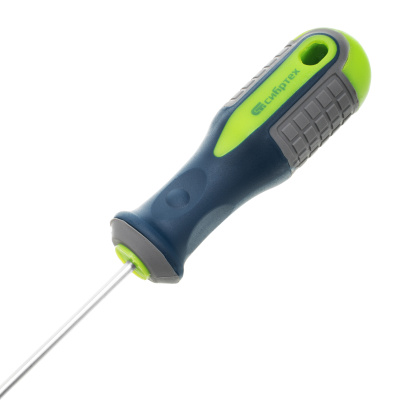 Отвертка, SL3 х 80 мм, CrV, трехкомпонентная рукоятка Сибртех по ценам производителя в Москве с доставкой по всей России