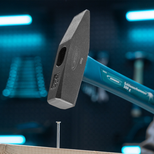 Молоток слесарный, 500 г, квадратный боек, фибергласовая обрезиненная рукоятка Gross по ценам производителя в Москве с доставкой по всей России