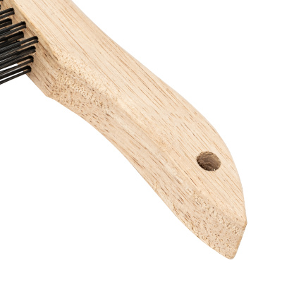 Щетка зачистная четырехрядная, закаленная прямая проволока с деревянной ручкой Сибртех по ценам производителя в Москве с доставкой по всей России