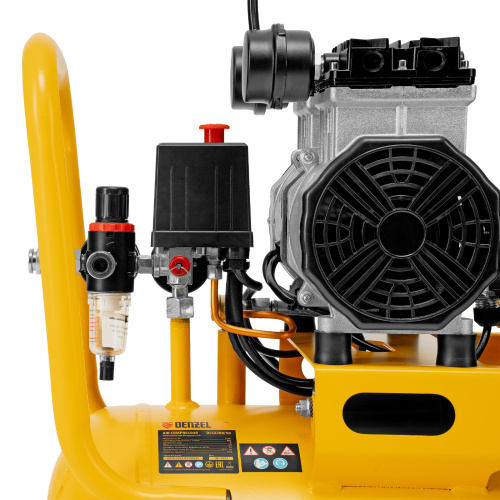 Компрессор безмасляный, малошумный DLS 2200/50, 2200 Вт, 2x1100, 50 л, 380 л/мин Denzel по ценам производителя в Москве с доставкой по всей России