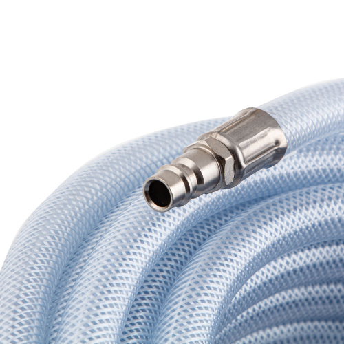 Шланг пневматический ПВХ, 10 x 16 мм, 18 бар, армированный, прозрачный, быстросъемное соединение, 15 м Stels по ценам производителя в Москве с доставкой по всей России