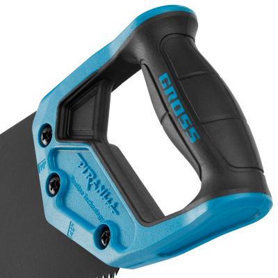 Ножовка по дереву "Piranha", 400 мм, 11-12 TPI, зуб-3D, каленый зуб, тефлоновое покрытие полотна, двухкомпонентная рукоятка Gross по ценам производителя в Москве с доставкой по всей России